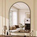 Jintevesa 30"x40" Arched Bathroom Mirror Wall Mounted Vanity Mirror, Black