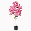 Xramfy 4Ft Artificial Cherry Blossom Tree Faux Flower Plant for Home Decor, Pink