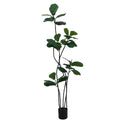Xramfy 6Ft Artificial Fiddle Leaf Fig Tree Lifelike Floor Plants Faux Ficus Tree Lifelike Home Decor